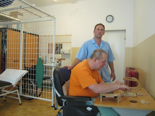 Gabinet rehabilitacyjny w Domu Pomocy Społecznej w Wietrzychowicach